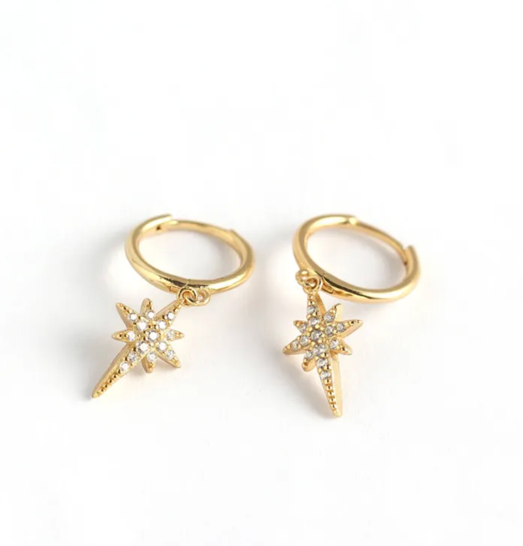 Star Diamond Earrings