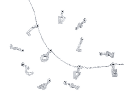 Charm and Necklace Set - Silver