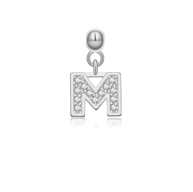 Charm and Necklace Set - Silver