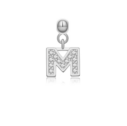 Charm and Necklace Set - Silver