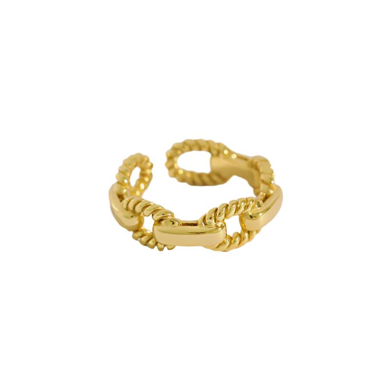 Myra Chain Ring - Silver/Gold - WHITE LABEL DESIGNS