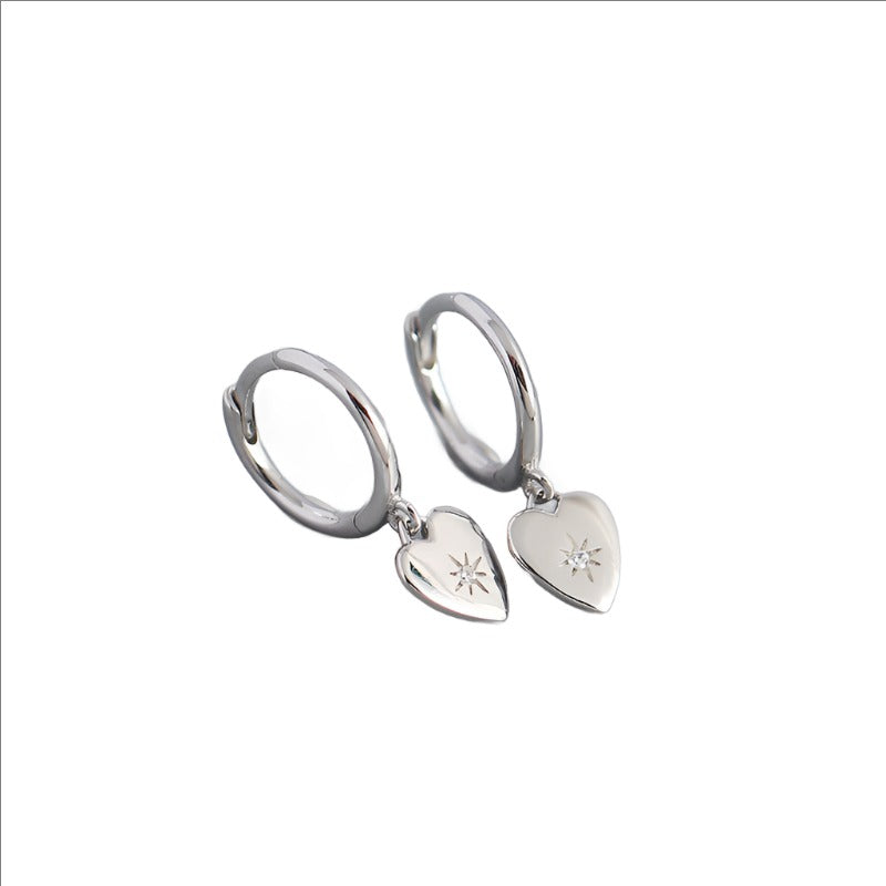 Zara Heart Earrings - Silver/Gold - WHITE LABEL DESIGNS