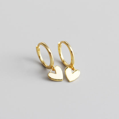 Alicia Heart Earring - Silver/Gold - WHITE LABEL DESIGNS