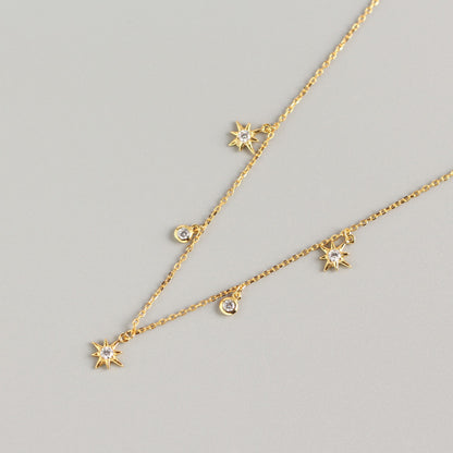 Stella Star Necklace - Silver/Gold - WHITE LABEL DESIGNS