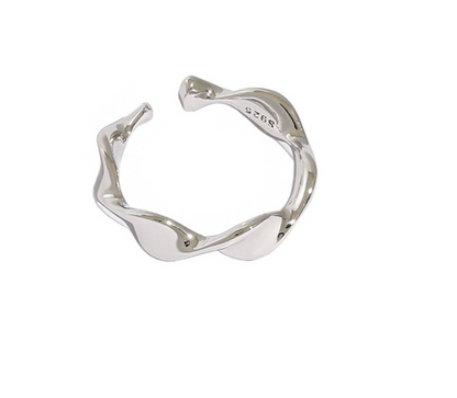 Lucia Twisted Ring - Silver/Gold - WHITE LABEL DESIGNS