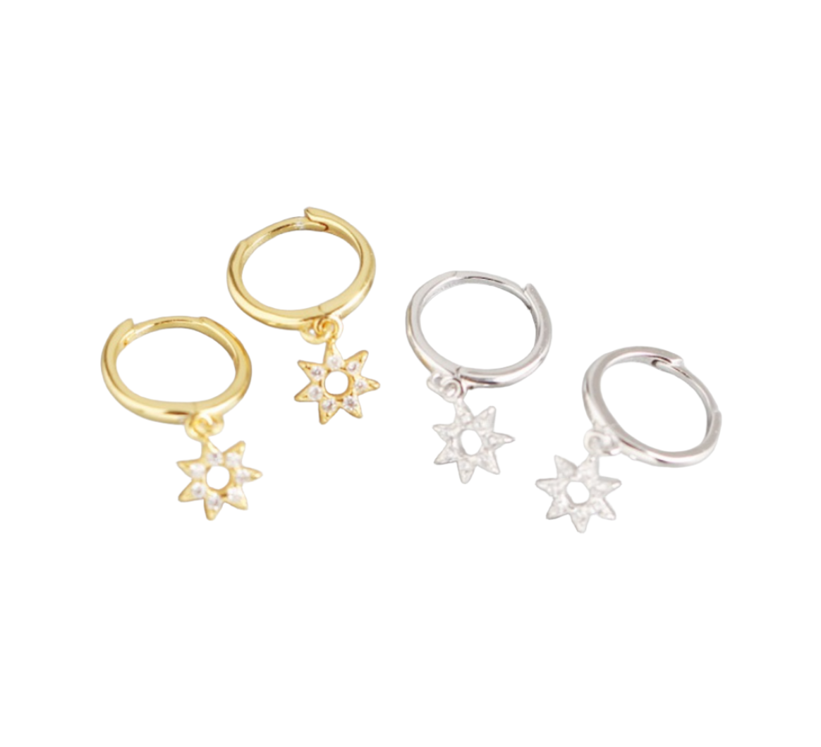 Star Earrings - Silver/Gold - WHITE LABEL DESIGNS