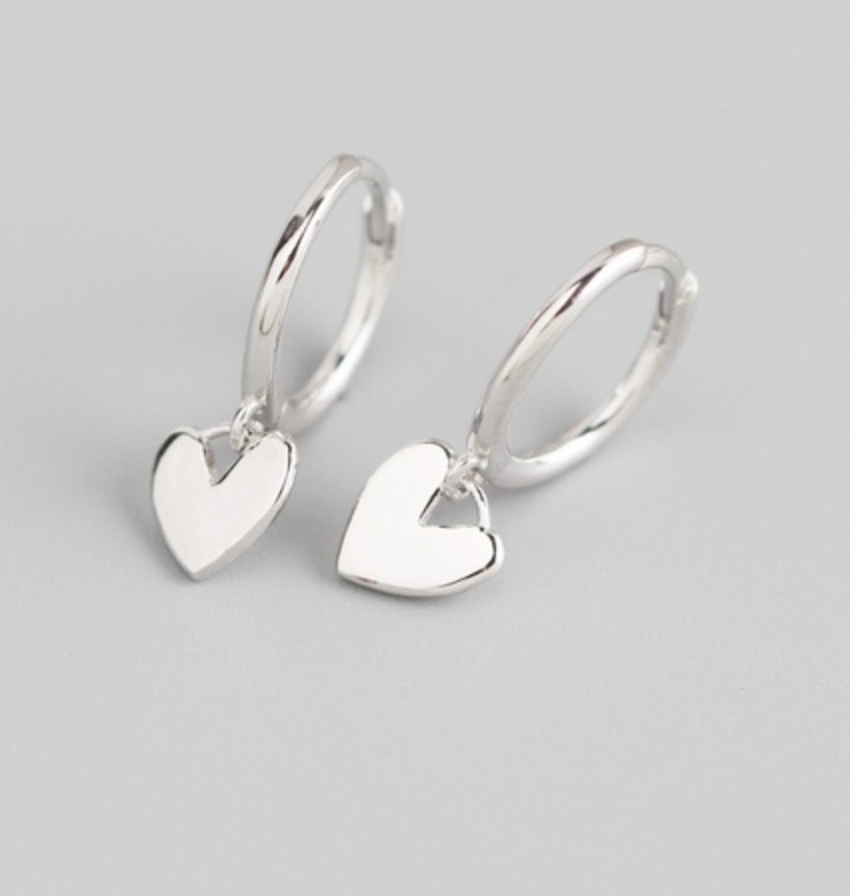 Alicia Heart Earring - Silver/Gold - WHITE LABEL DESIGNS