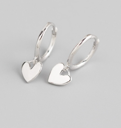 Alicia Heart Earring - Silver/Gold - WHITE LABEL DESIGNS