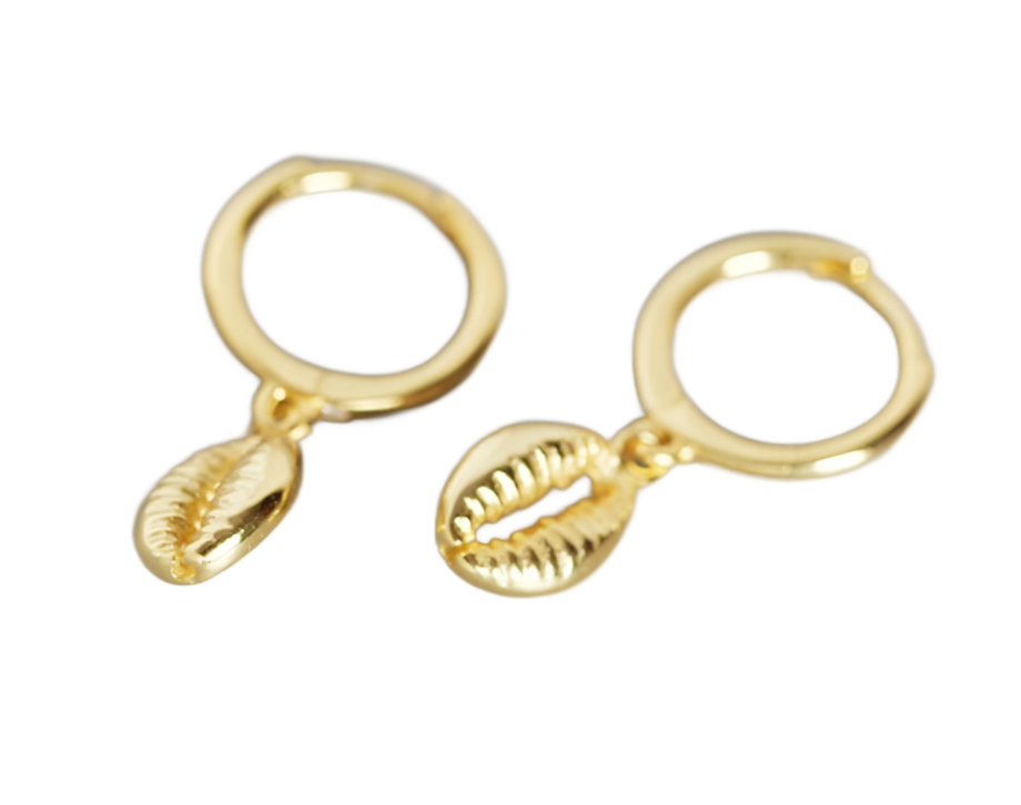 Sea Shell Earrings - Silver/Gold - WHITE LABEL DESIGNS