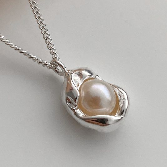 Shell Necklace - Silver